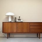 Vintage Houten Dressoir / Sideboard Met 2 Deurtjes En 3 Lades thumbnail 9