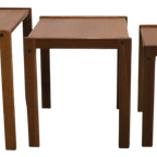 Set Of 3 Nesting Tables 'frankenau' Bijzettafel Tafeltjes Vintage thumbnail 12