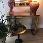 Sale Mid Century Sidetable Console Spiegel Vintage thumbnail 9