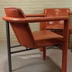 Set Van 4 Leolux Cachucha Leren Stoelen, Hugo De Ruiter thumbnail 7