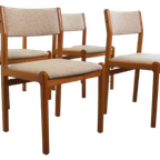 Set Van 4 Niels O Möller Stoelen 'egemosedam' Deens Design thumbnail 14