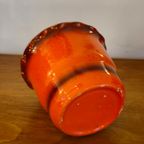 Vintage Bloempot Bloempotje Potje Oranje Jaren 70 thumbnail 3