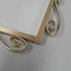 Vintage Geslepen Spiegel In Aluminium Frame thumbnail 12