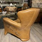 Saddle Chair / Zadel Fauteuil Vintage Camel Leer Eyecatcher thumbnail 11