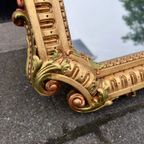 Franklin Mint Jaren 80, Louis Xiv Spiegel, Goudkleurig Fraai Gedetailleerd thumbnail 10
