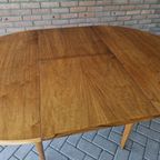 A A Patijn Vintage Ovale Ronde Tafel Eettafel Jaren 60 thumbnail 4