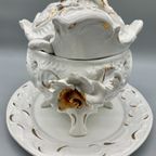 Vintage Terrine Capodimonte Wit/goud thumbnail 5