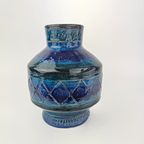 Prachtige Italiaanse Blauwe Bitosso Vaas 20 Cm thumbnail 4