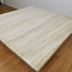 Vintage Mid Century Travertin Salontafel Koffietafel thumbnail 7