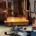 2 Mahonie Bureaustoelen thumbnail 11
