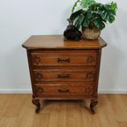 Vintage Landelijk Ladekastje Ladekast, Commode Dressoir 2405 thumbnail 2