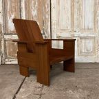 Vintage Kratstoel, Stoel. Design Rietveld. Amsterdamse School. thumbnail 5
