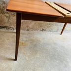 Mid Century Deense Teak Eettafel , Uitschuifbaar thumbnail 7