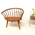 Vintage Yngve Ekström Fauteuil Stoel Stolab Arka Jaren 60 thumbnail 6