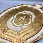 Florentijns Vintage Dienblad Creme/goud Groot thumbnail 4
