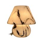 Pecoranera - Vetri Murano - Glass Mushroom Lamp Wit A Marble Like Painting - 1970’S - Italy thumbnail 7