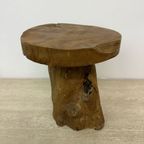 Solid Wood Tree Side Table , 1970S thumbnail 14