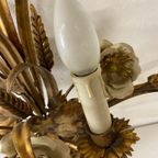 Vintage 'gouden' Wheat Wall Lamp Met Bloemen : Franse Stijl thumbnail 9