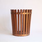 Vintage Teak Wooden Paper Bin, 1950s thumbnail 7