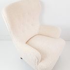 Vintage Artifort Theo Ruth Heren Fauteuil Teddy Nieuwe Stof thumbnail 2