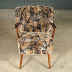 Vintage Cocktailfauteuil – Velours – Jaren 60 thumbnail 11