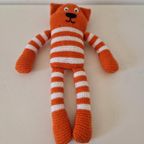 Retro Oranje Gebreide Kat Poes thumbnail 8