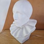 Buste Pierrot Marotte Keramiek Gesigneerd. thumbnail 4