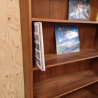 Grote Boekenkast Vintage Boekenkast Teakfineer Wandkast Kast thumbnail 2
