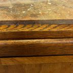 Art Deco Dressoir Kast Jaren 30 Met Marmeren Blad Design thumbnail 5