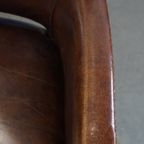 Geweldige Set Van 2 Cognac Kleurige Rundleren Ralph Lauren Design Eetkamerstoelen thumbnail 6
