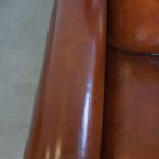 In Zeer Mooie Staat Verkerende Schapenleren Design Fauteuil/ Armchair thumbnail 8
