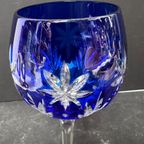 Prachtig Blauw Kristallen Wijnglas Stars Of Midnight, Ontwerp Horst Belda thumbnail 3