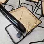 Set Van 6 Cesca Stoelen Marcel Breuer Stijl Webbing Stoelen thumbnail 5