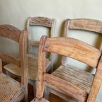 4x Bistrostoelen Stoelen Keukenstoelen Frans Landelijk thumbnail 6