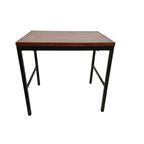 Bijzettafel - Stijl Van Pastoe - Bijzettafel - Fineer - Metaal - Holland - 1960S thumbnail 2