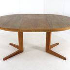 Bernhard Pedersn And Son Eiken Ronde 2x Verlengbare Eettafel Tafel Vintage 'bogvad' Deens Design thumbnail 17