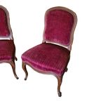 Franse Notenhouten Louis Xv Stijl Stoelen, Eind 19E Eeuw thumbnail 4