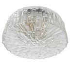 Mid-century Ronde Kubistische Plafondkap Helder Bubbelglas 1960’s thumbnail 3