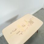 Formica Salontafel Met Messing Poten En Vissen, Coffee Table thumbnail 11