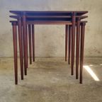 Vintage Teakhouten Nesting Set Van Opal 1960 thumbnail 3