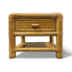 2 X Bamboo Night Stands / Side Tables / 1980s thumbnail 6