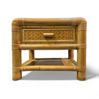 2 X Bamboo Night Stands / Side Tables / 1980S thumbnail 6