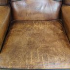 Stoere En Comfortabele Schapenleren Oorfauteuil Met Leuke Details En Een Strakke Afwerking thumbnail 8