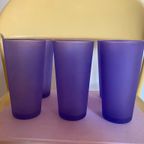 7X Longdrink Glas / Glazen Paars Vintage thumbnail 8