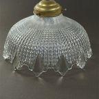 Vintage Glazen Lampenkap Geslepen Glas thumbnail 9