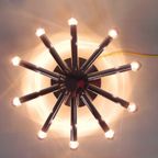 Verchroomde Sciolari Plafondlamp Met 10 Lichtpunten, Boulanger, Jaren 60 thumbnail 9