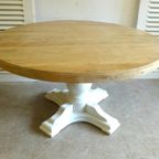 Prachtige Grote Ronde Mango Eettafel 140 Cm thumbnail 9