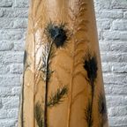 Vintage Vloerlamp - Teak Driepoot Voet - Droogbloemen Uniek thumbnail 7