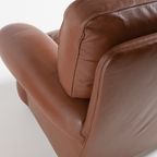 Pair Of Brown Leather Club Armchairs / Fauteuil From 1970’s, Italy thumbnail 10