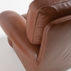 Pair Of Brown Leather Club Armchairs / Fauteuil From 1970’S, Italy thumbnail 10